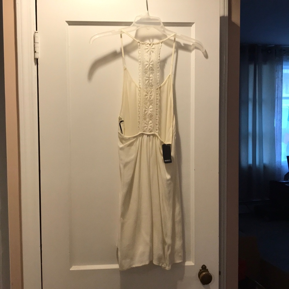 white / cream dress